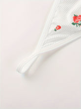 Sultry Floral Print Slip Dress, Criss Cross Back Sleeveless Babydoll, Women&