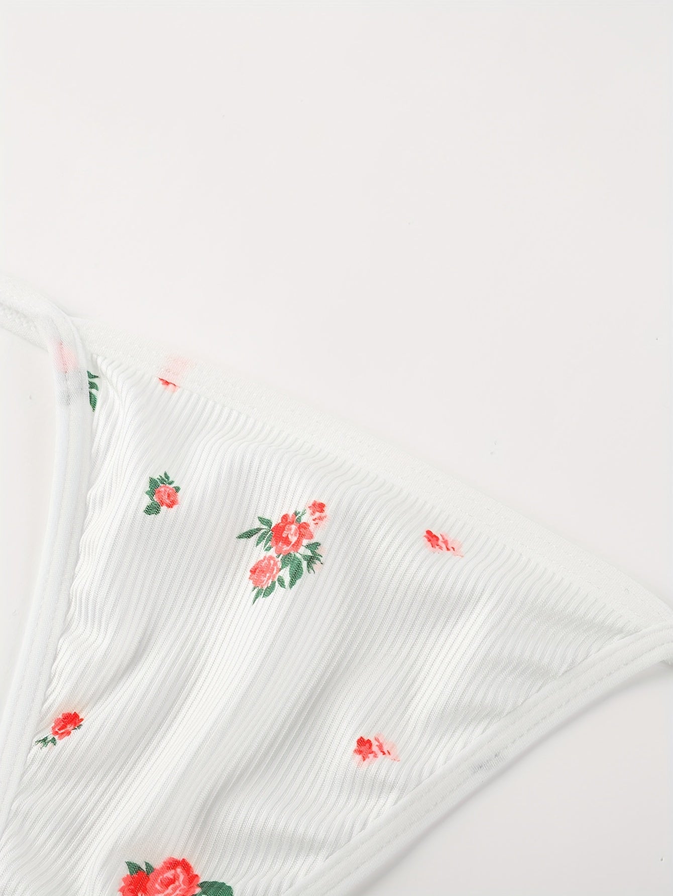 Sultry Floral Print Slip Dress, Criss Cross Back Sleeveless Babydoll, Women&