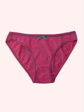 7 Pcs Letter Pint Bow Tie Briefs, Comfy & Breathable Mid-Rise Intimates Panties, Women&