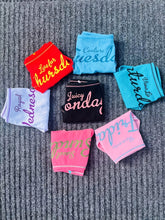 7 Pcs Letter Pint Bow Tie Briefs, Comfy & Breathable Mid-Rise Intimates Panties, Women&