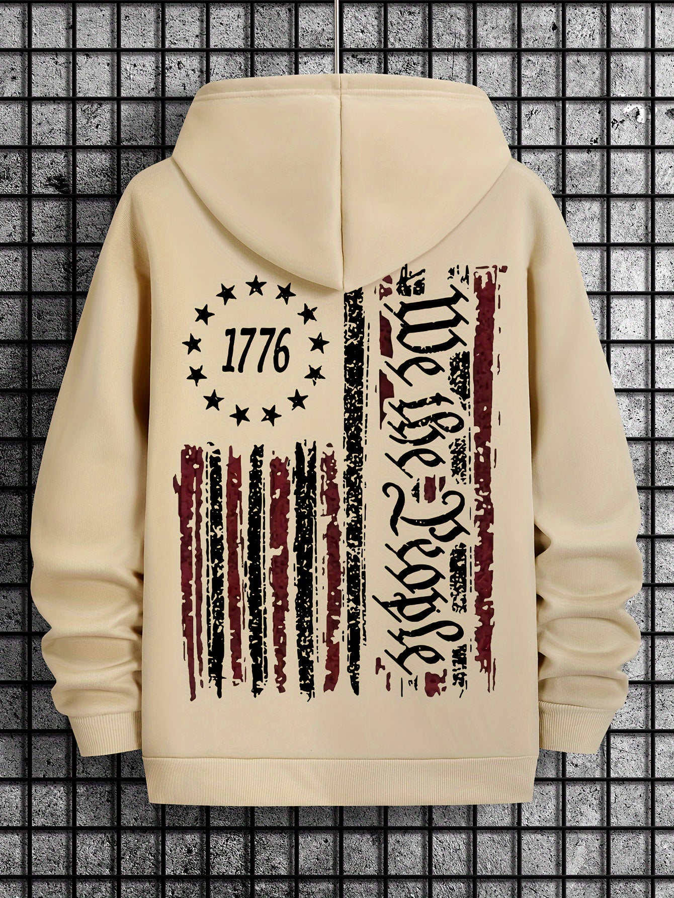 American Flag Print Men&