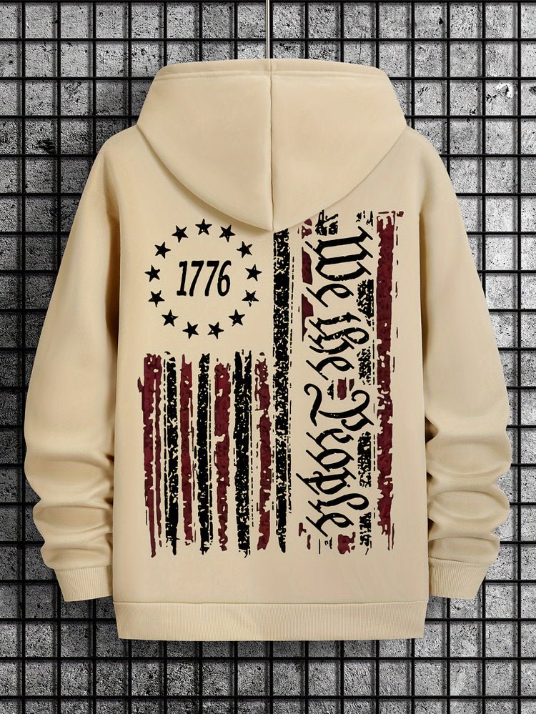 American Flag Print Men&