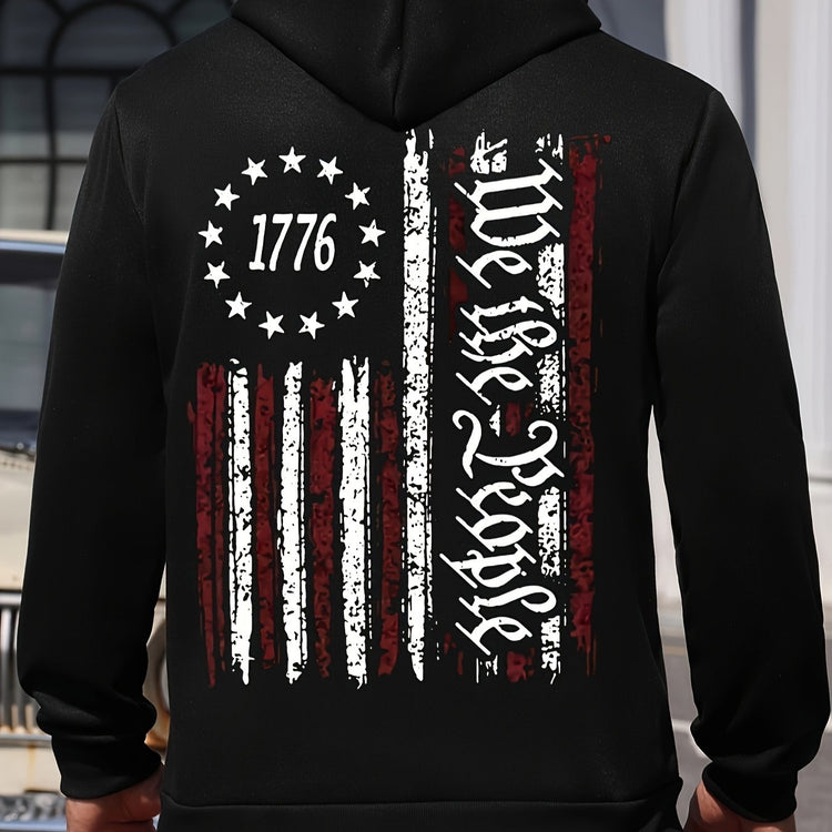 American Flag Print Men&