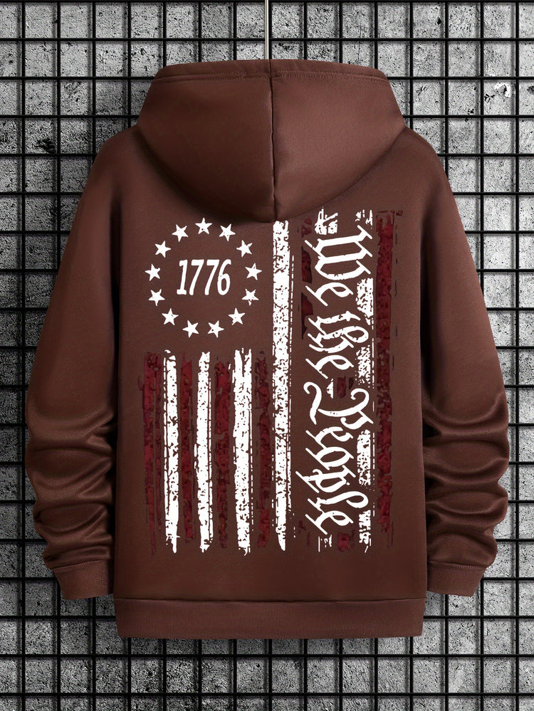 American Flag Print Men&