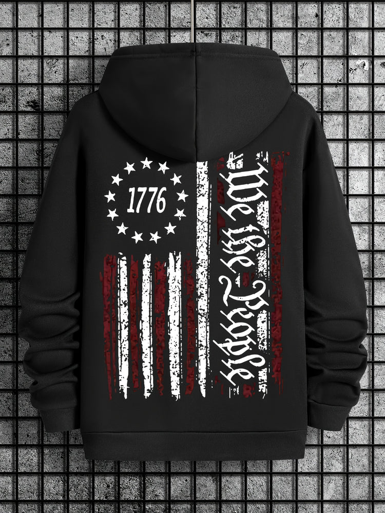 American Flag Print Men&