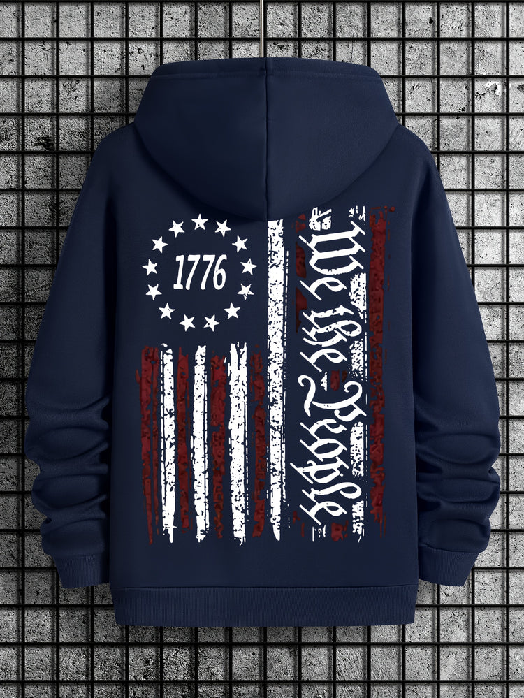 American Flag Print Men&
