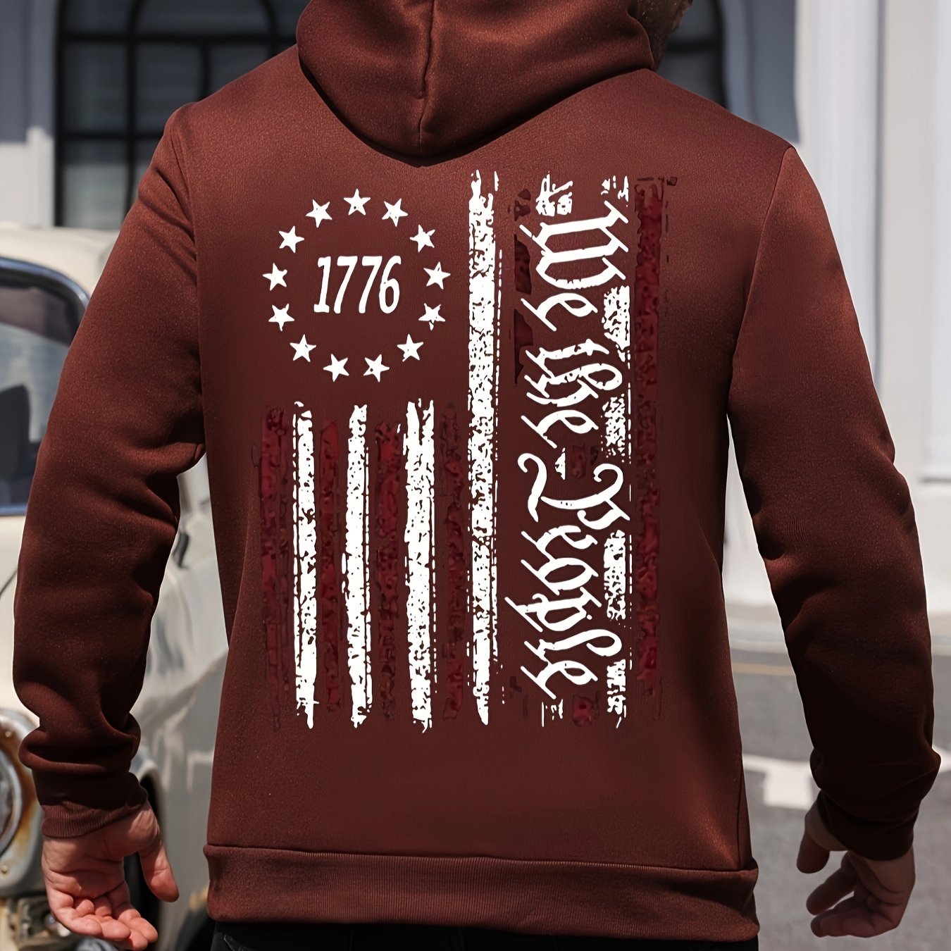 American Flag Print Men&