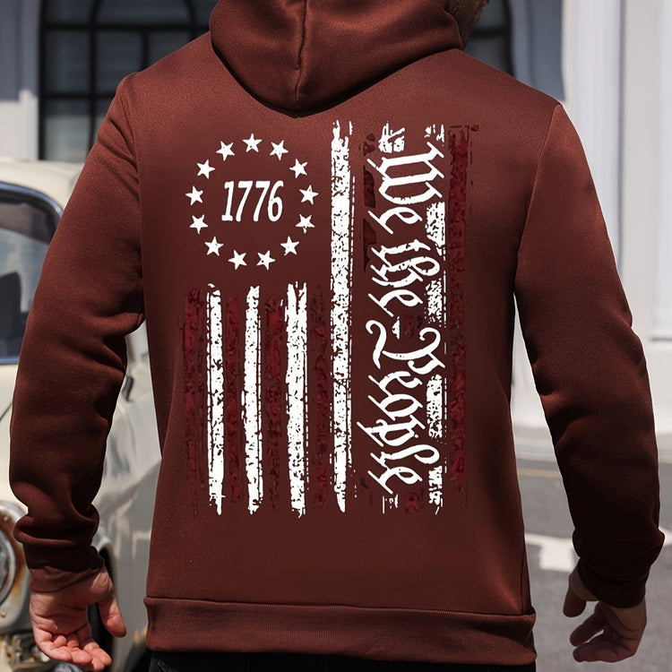 American Flag Print Men&