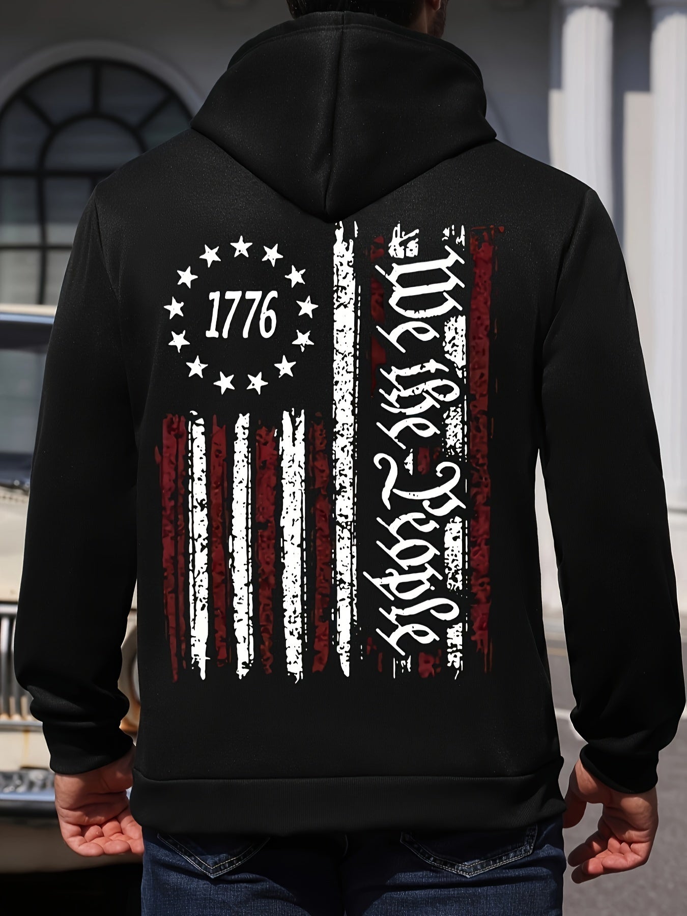 American Flag Print Men&