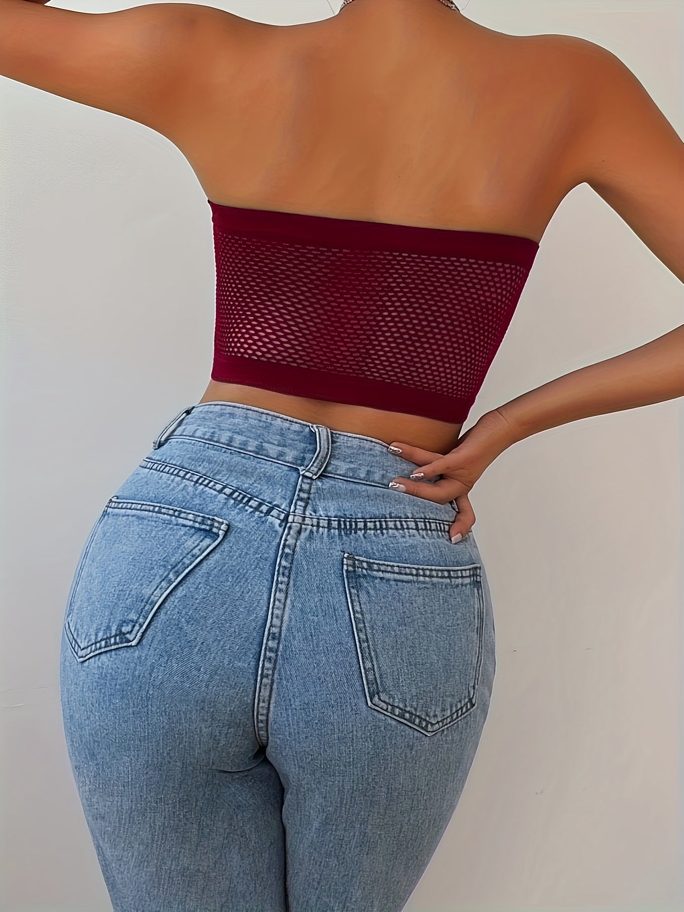 3pcs Strapless Bandeau Bras, Comfy & Soft Stretch Everyday Bra, Women&