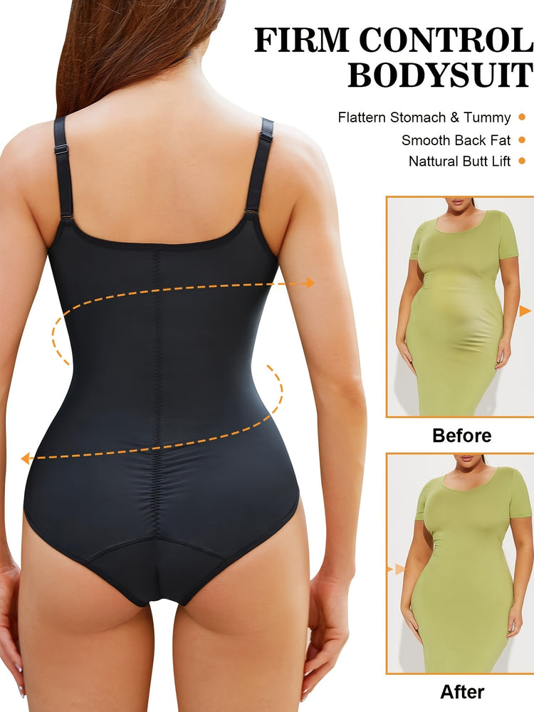 Wanfisto Lace Shapewear Bodysuit Tummy - Lena & Miles Exquisite Boutique LLC.