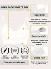 ComfyFit Solid Ribbed Sports Bra - Sports Bras for Women, Breathable Workout Fitness Intimates, Lingerie and Underwear with Superior Comfort and Support - Lena & Miles Exquisite Boutique LLC.