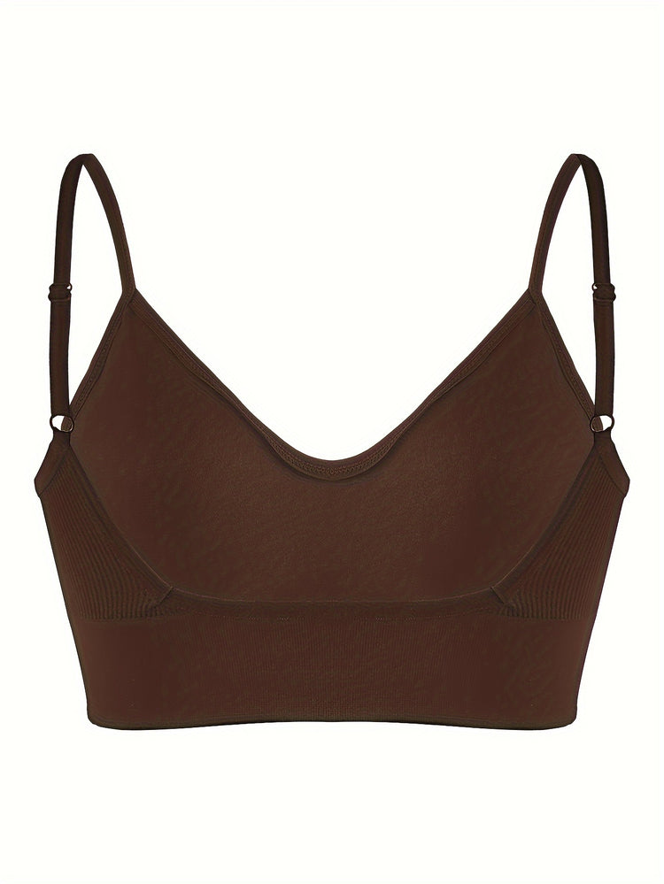 ComfyFit Solid Ribbed Sports Bra - Sports Bras for Women, Breathable Workout Fitness Intimates, Lingerie and Underwear with Superior Comfort and Support - Lena & Miles Exquisite Boutique LLC.