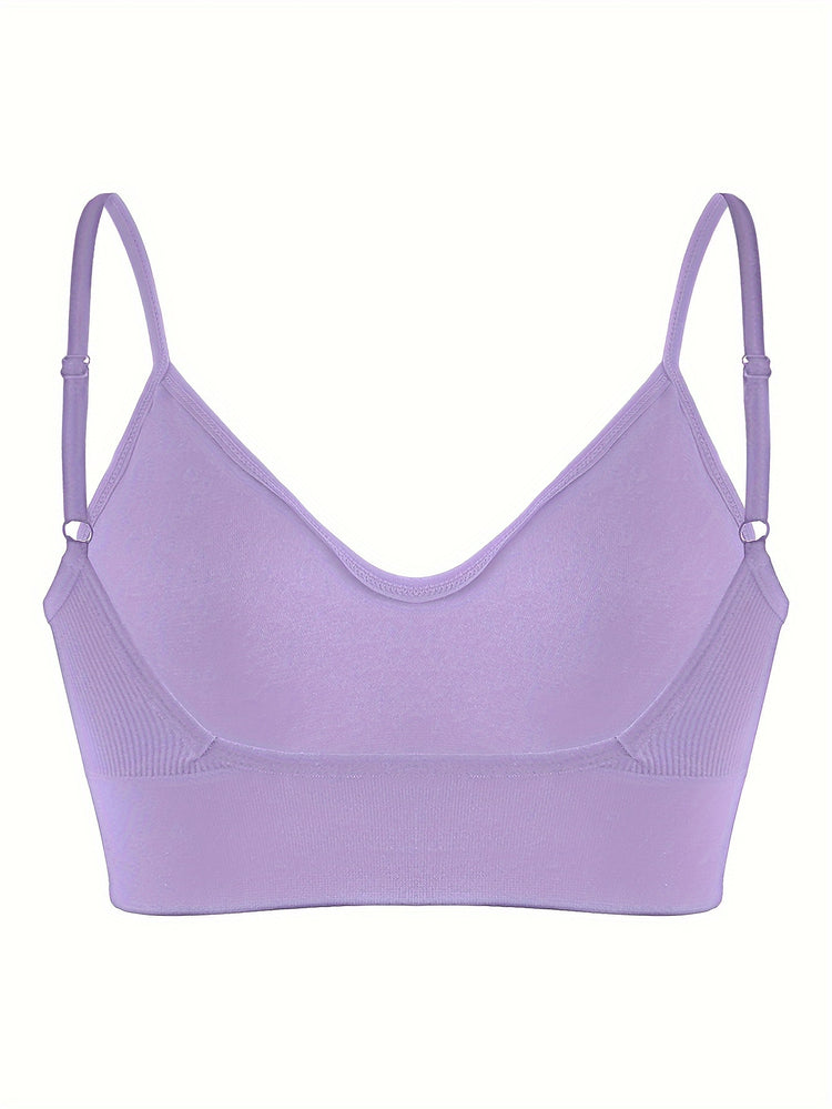 ComfyFit Solid Ribbed Sports Bra - Sports Bras for Women, Breathable Workout Fitness Intimates, Lingerie and Underwear with Superior Comfort and Support - Lena & Miles Exquisite Boutique LLC.