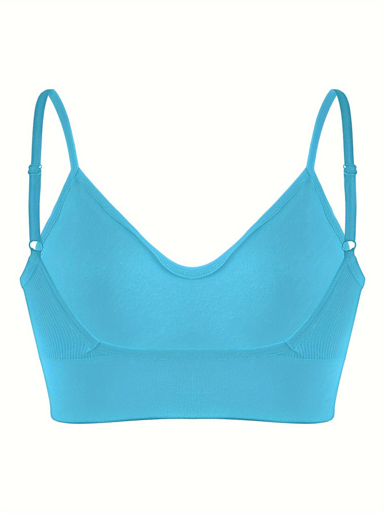 ComfyFit Solid Ribbed Sports Bra - Sports Bras for Women, Breathable Workout Fitness Intimates, Lingerie and Underwear with Superior Comfort and Support - Lena & Miles Exquisite Boutique LLC.