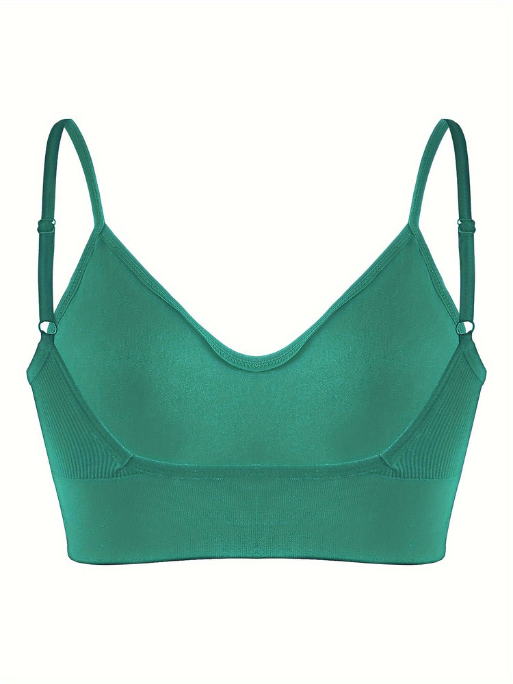 ComfyFit Solid Ribbed Sports Bra - Sports Bras for Women, Breathable Workout Fitness Intimates, Lingerie and Underwear with Superior Comfort and Support - Lena & Miles Exquisite Boutique LLC.