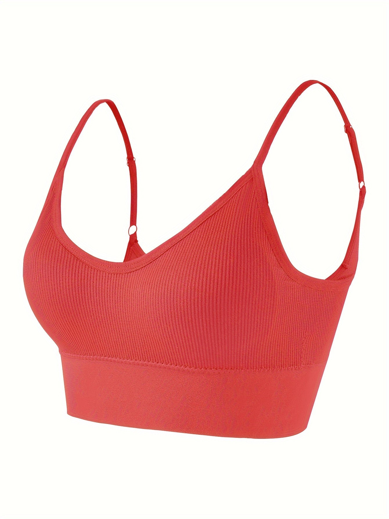 ComfyFit Solid Ribbed Sports Bra - Sports Bras for Women, Breathable Workout Fitness Intimates, Lingerie and Underwear with Superior Comfort and Support - Lena & Miles Exquisite Boutique LLC.