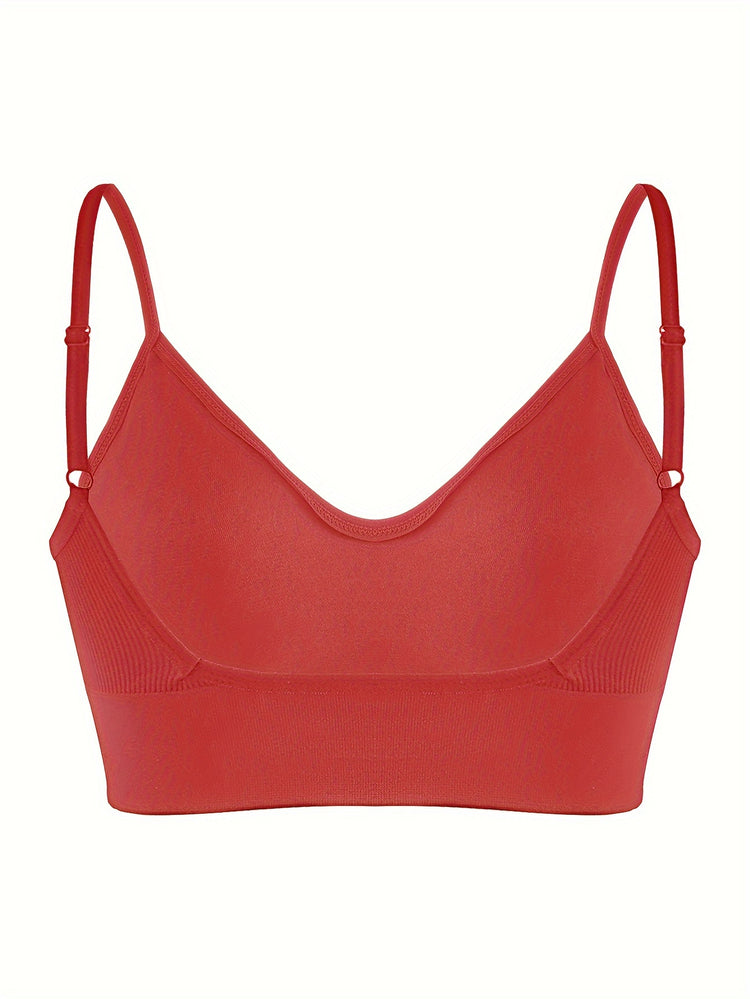 ComfyFit Solid Ribbed Sports Bra - Sports Bras for Women, Breathable Workout Fitness Intimates, Lingerie and Underwear with Superior Comfort and Support - Lena & Miles Exquisite Boutique LLC.