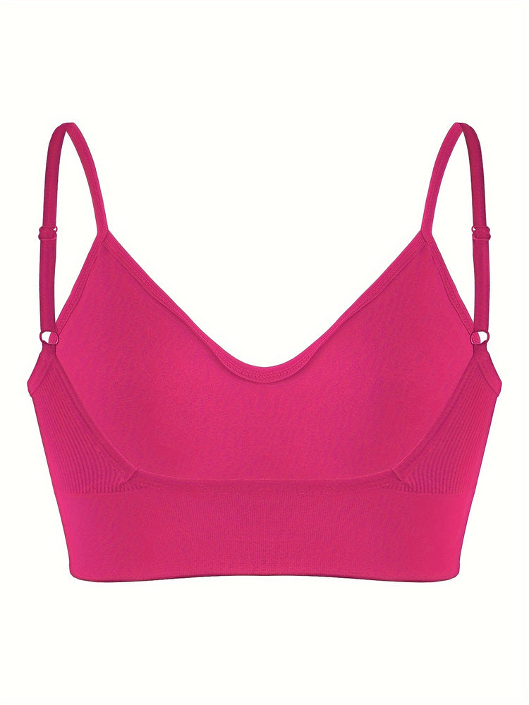 ComfyFit Solid Ribbed Sports Bra - Sports Bras for Women, Breathable Workout Fitness Intimates, Lingerie and Underwear with Superior Comfort and Support - Lena & Miles Exquisite Boutique LLC.