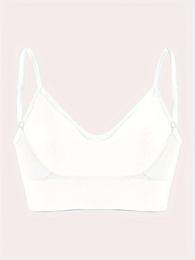 ComfyFit Solid Ribbed Sports Bra - Sports Bras for Women, Breathable Workout Fitness Intimates, Lingerie and Underwear with Superior Comfort and Support - Lena & Miles Exquisite Boutique LLC.