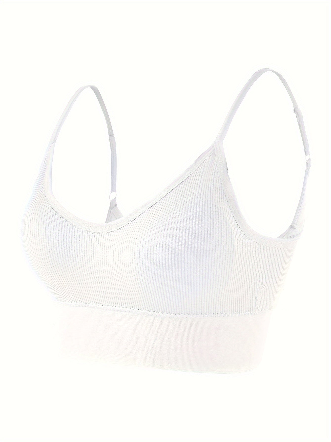 ComfyFit Solid Ribbed Sports Bra - Sports Bras for Women, Breathable Workout Fitness Intimates, Lingerie and Underwear with Superior Comfort and Support - Lena & Miles Exquisite Boutique LLC.