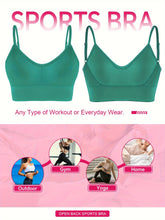 ComfyFit Solid Ribbed Sports Bra - Sports Bras for Women, Breathable Workout Fitness Intimates, Lingerie and Underwear with Superior Comfort and Support - Lena & Miles Exquisite Boutique LLC.
