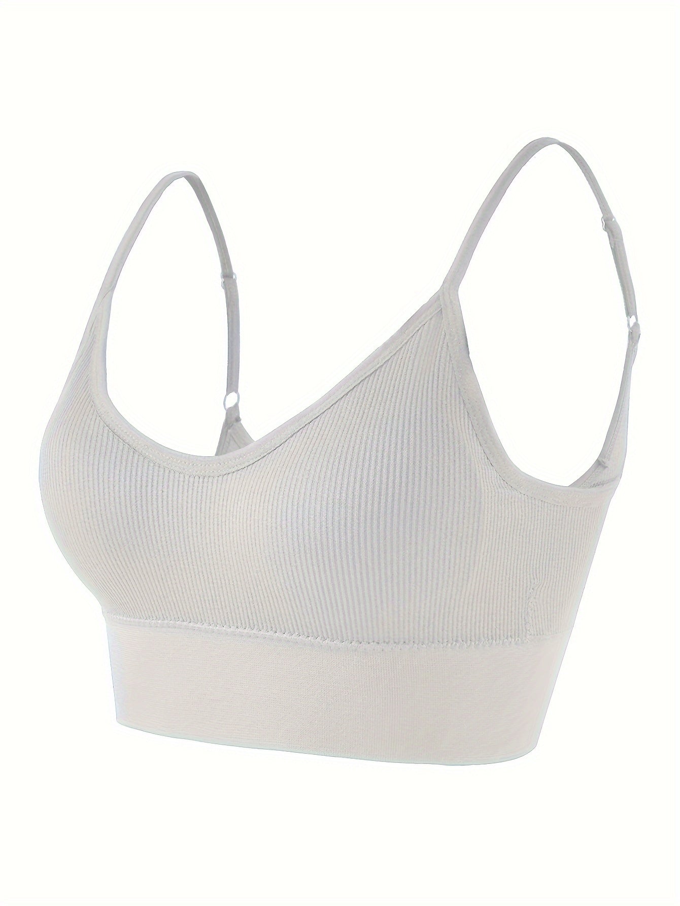 ComfyFit Solid Ribbed Sports Bra - Sports Bras for Women, Breathable Workout Fitness Intimates, Lingerie and Underwear with Superior Comfort and Support - Lena & Miles Exquisite Boutique LLC.