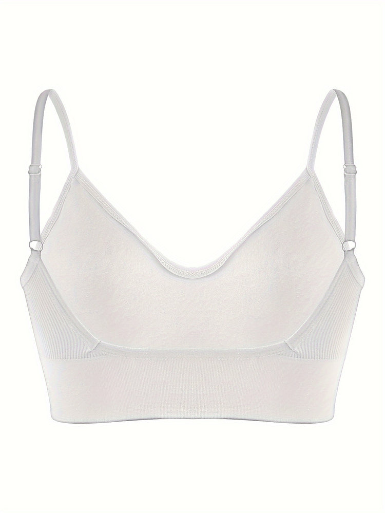 ComfyFit Solid Ribbed Sports Bra - Sports Bras for Women, Breathable Workout Fitness Intimates, Lingerie and Underwear with Superior Comfort and Support - Lena & Miles Exquisite Boutique LLC.