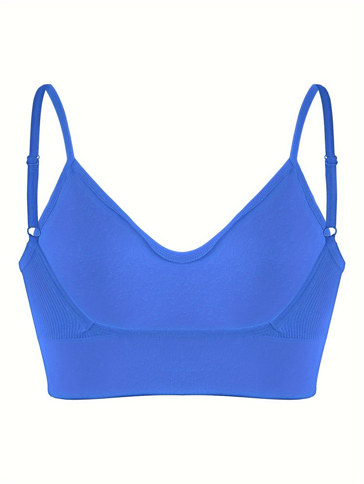 ComfyFit Solid Ribbed Sports Bra - Sports Bras for Women, Breathable Workout Fitness Intimates, Lingerie and Underwear with Superior Comfort and Support - Lena & Miles Exquisite Boutique LLC.