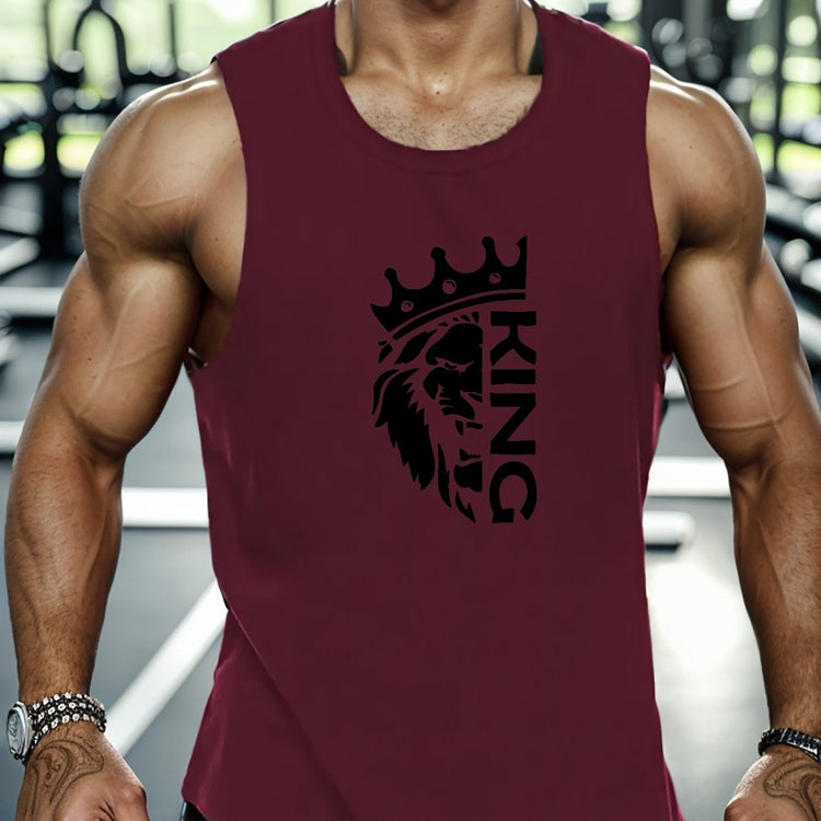 King And Crown Print Summer Men&