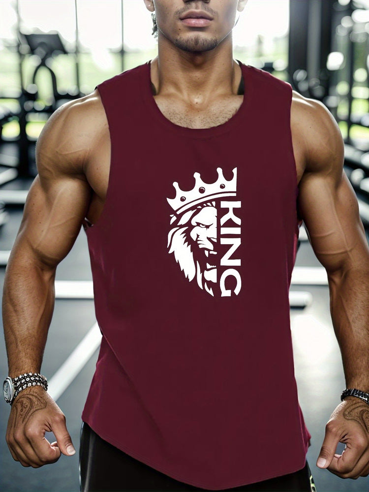 King And Crown Print Summer Men&