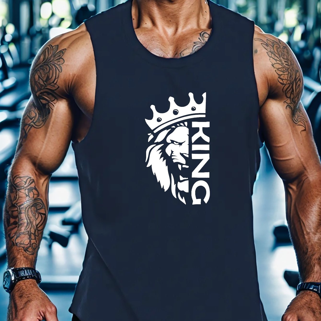 King And Crown Print Summer Men&