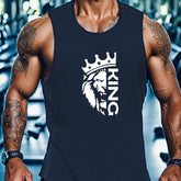 King And Crown Print Summer Men&