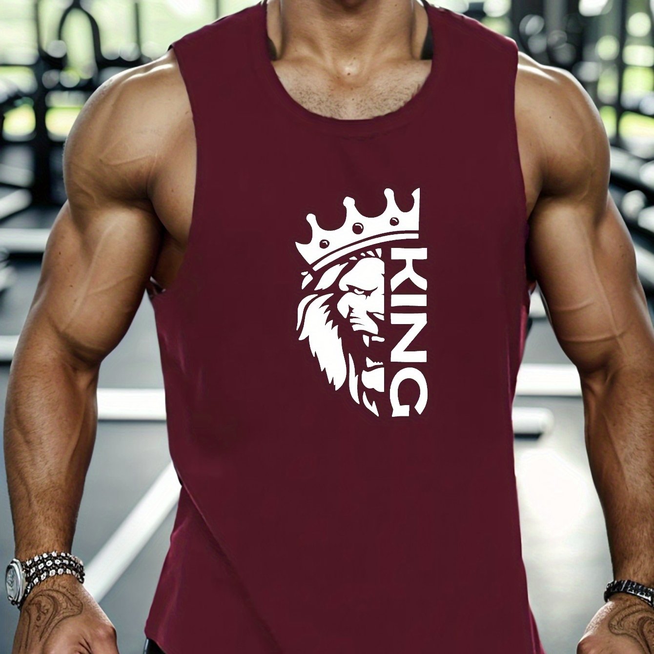 King And Crown Print Summer Men&