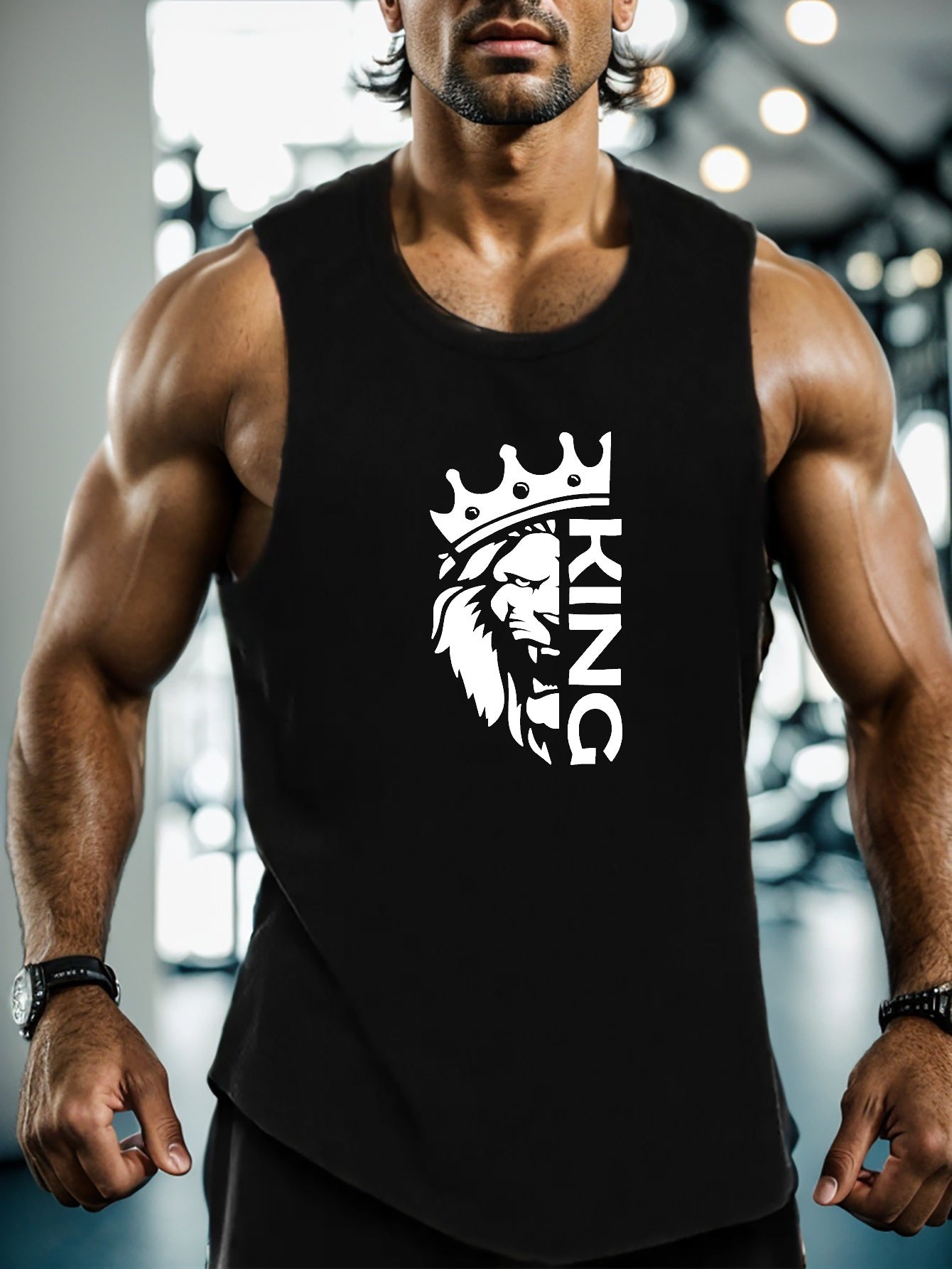 King And Crown Print Summer Men&