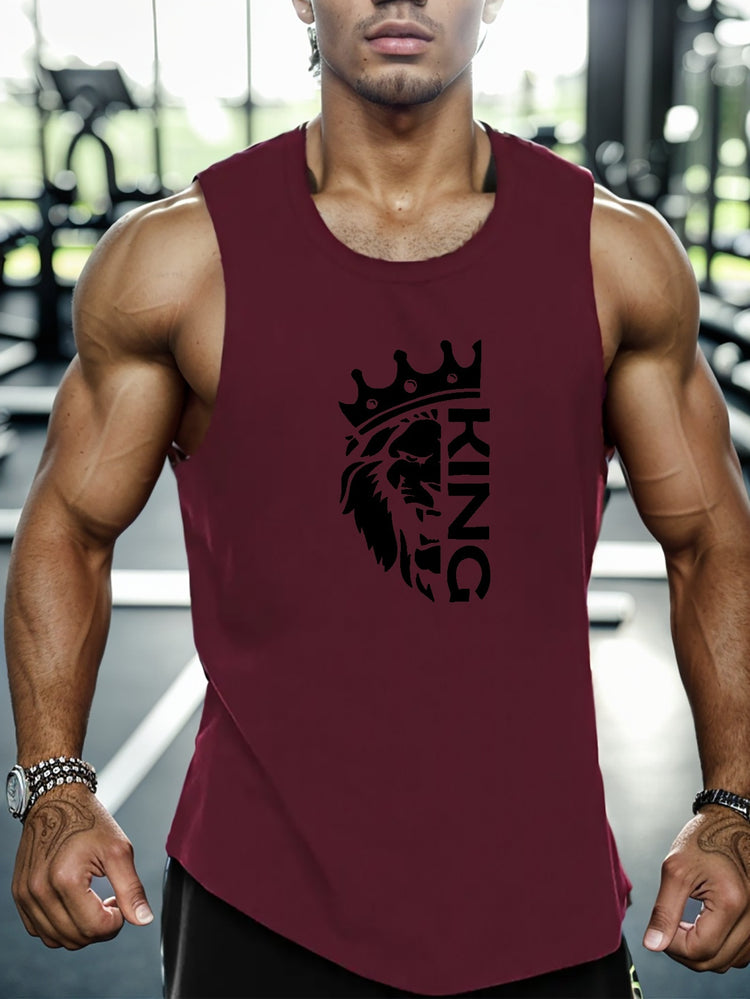 King And Crown Print Summer Men&