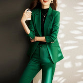 Elegant Women Formal Business Suits Senior FabricOffice Work Wear Pantsuits Blazers Trousers 3pieces - Lena & Miles Exquisite Boutique LLC.