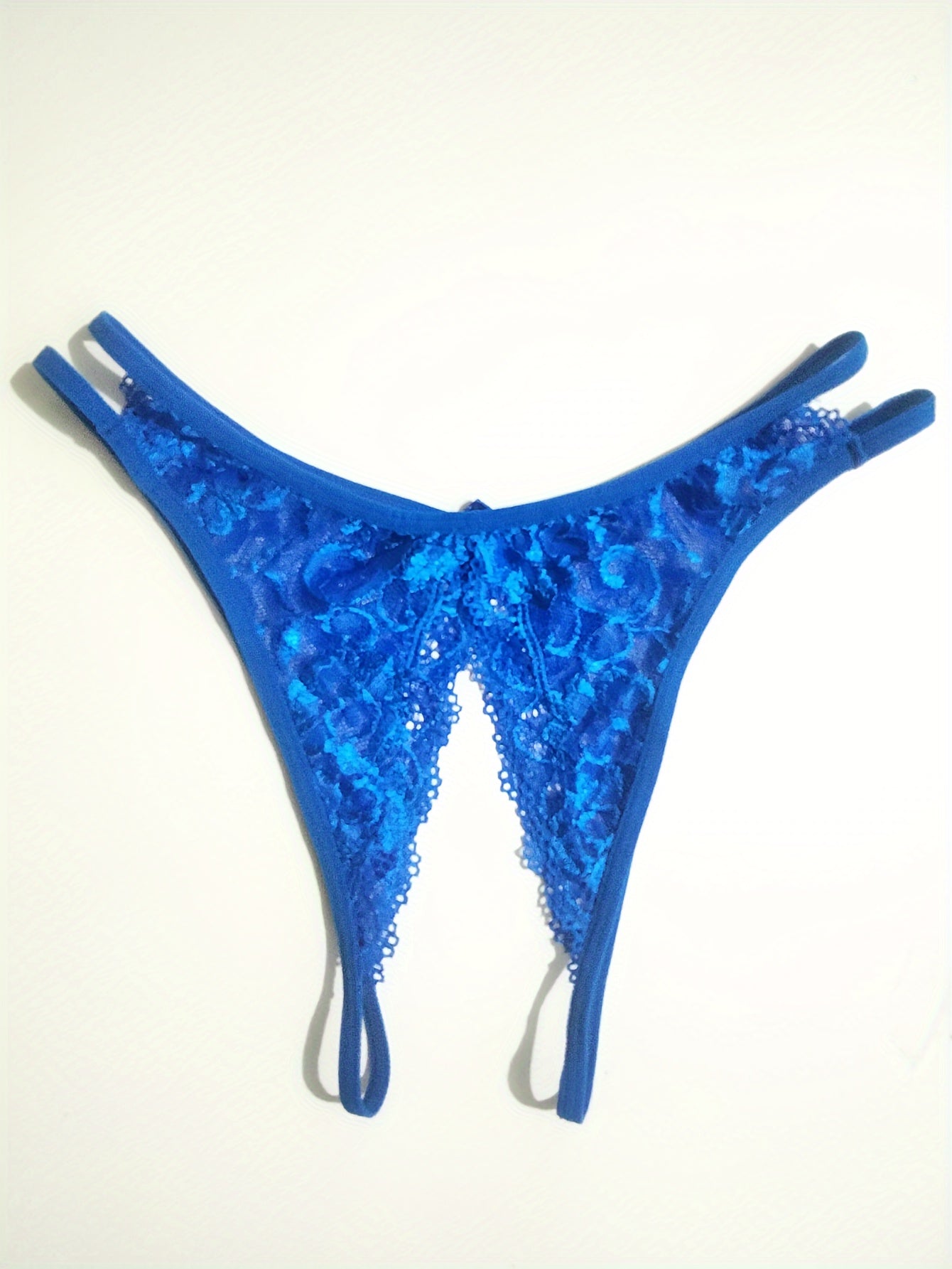 Seductive Floral Lace Thong Lingerie with Open Crotch and Bow Detail - Feminine Accent for Intimate Comfort - Soft One Size Underwear Set for Women - Lena & Miles Exquisite Boutique LLC.