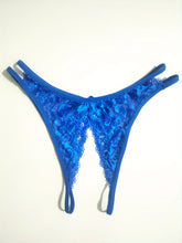 Seductive Floral Lace Thong Lingerie with Open Crotch and Bow Detail - Feminine Accent for Intimate Comfort - Soft One Size Underwear Set for Women - Lena & Miles Exquisite Boutique LLC.