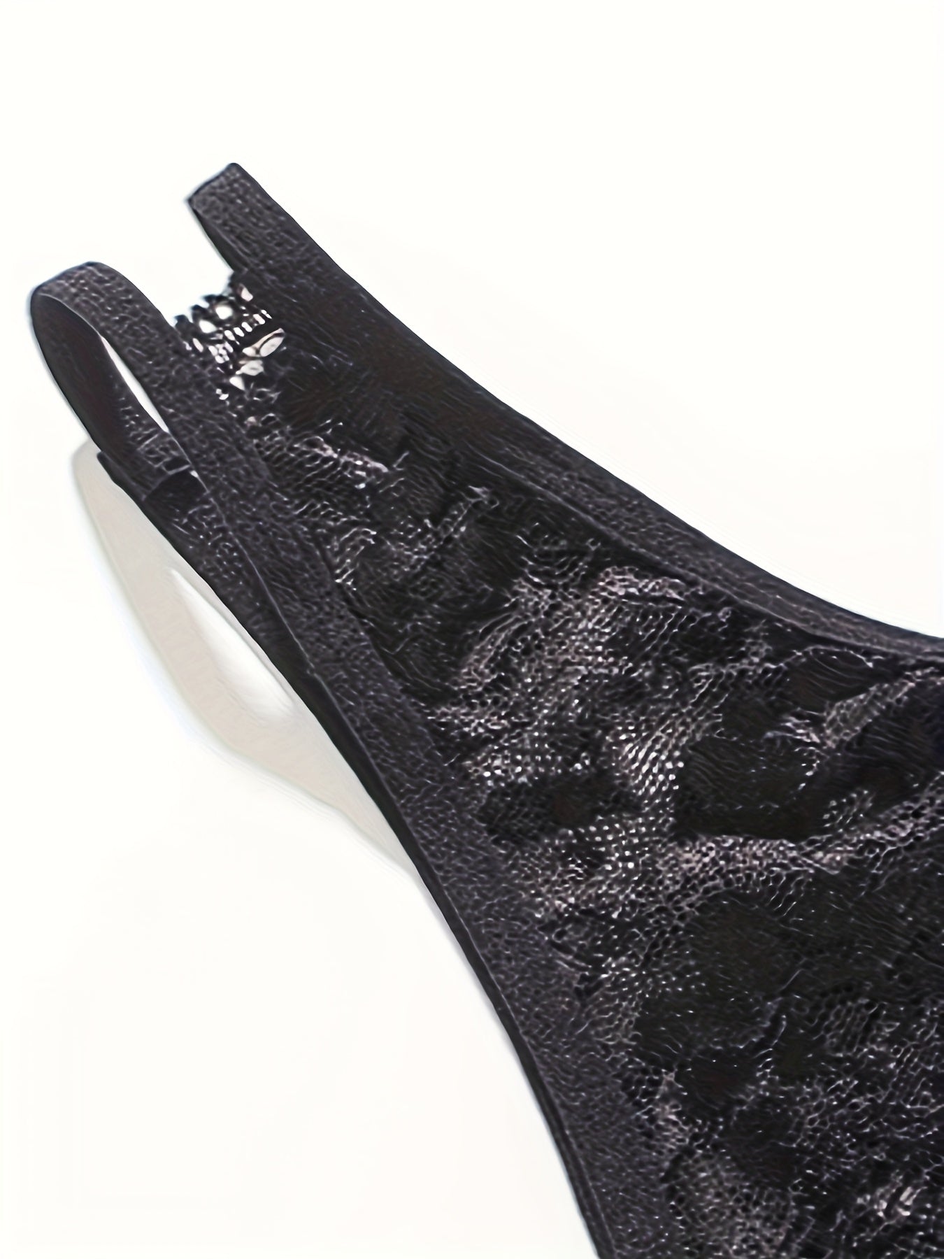 Seductive Floral Lace Thong Lingerie with Open Crotch and Bow Detail - Feminine Accent for Intimate Comfort - Soft One Size Underwear Set for Women - Lena & Miles Exquisite Boutique LLC.