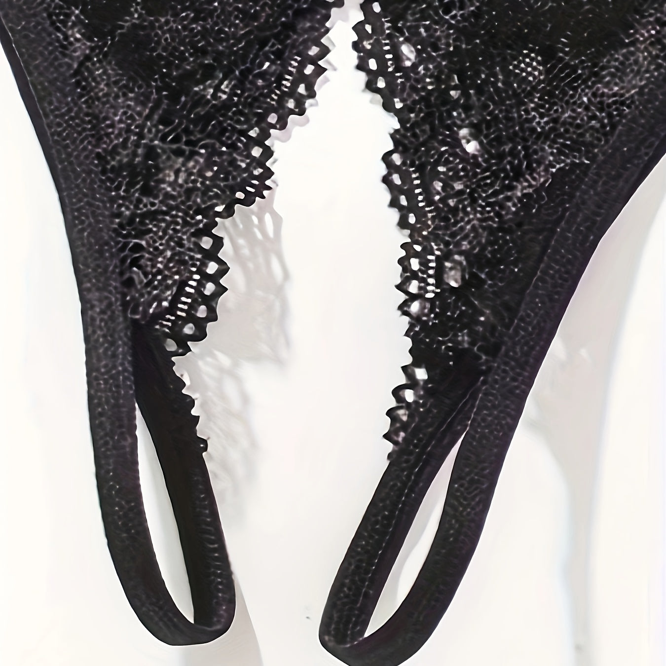 Seductive Floral Lace Thong Lingerie with Open Crotch and Bow Detail - Feminine Accent for Intimate Comfort - Soft One Size Underwear Set for Women - Lena & Miles Exquisite Boutique LLC.