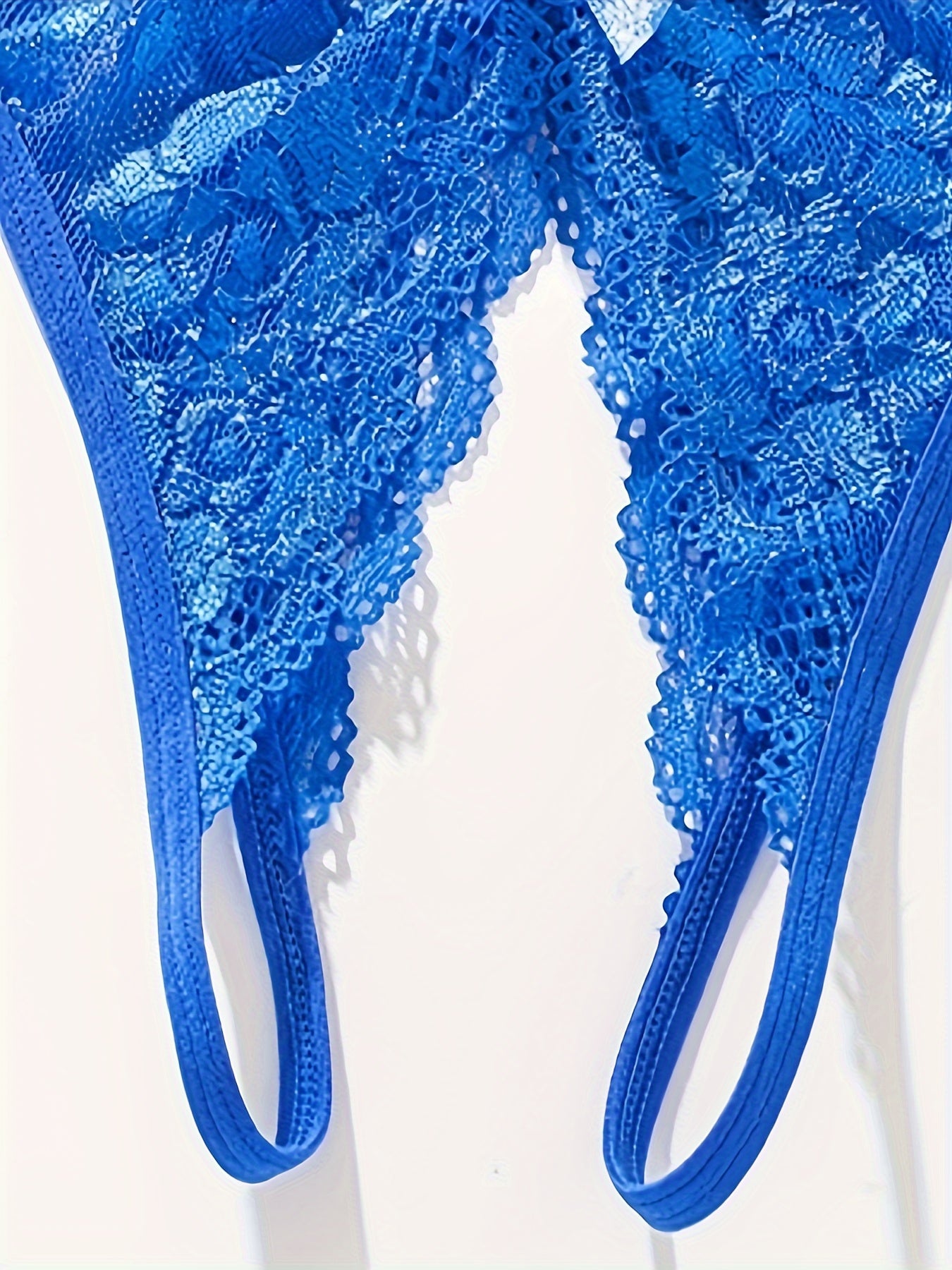 Seductive Floral Lace Thong Lingerie with Open Crotch and Bow Detail - Feminine Accent for Intimate Comfort - Soft One Size Underwear Set for Women - Lena & Miles Exquisite Boutique LLC.