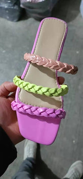 2022 NEW Women Cute Light Weight Summer Hemp Home Slippers Lady Casual Sweet Summer Beach Comfort Slippers shoes for women - Lena & Miles Exquisite Boutique LLC.