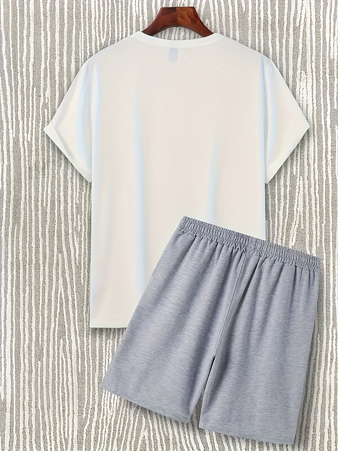 Letter K With Crown Pattern 2Pcs Outfits For Men - Lena & Miles Exquisite Boutique LLC.