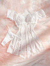 Mid Rise Semi-Sheer Mesh Lingerie Set with Floral Lace Ruffle - Elegant Sleepwear for Women with High Elasticity, Polyester and Elastane Fabric, Enhancing Confidence and Seduction - Lena & Miles Exquisite Boutique LLC.