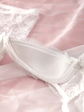 Romantic Floral Lace Lingerie Set - Seductive Open Bust Bra & Crotchless Panties - Alluring Soft Lace Detail, Perfect for Special Occasions - Womens Intimate Wear - Lena & Miles Exquisite Boutique LLC.