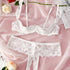 Romantic Floral Lace Lingerie Set - Seductive Open Bust Bra & Crotchless Panties - Alluring Soft Lace Detail, Perfect for Special Occasions - Womens Intimate Wear - Lena & Miles Exquisite Boutique LLC.