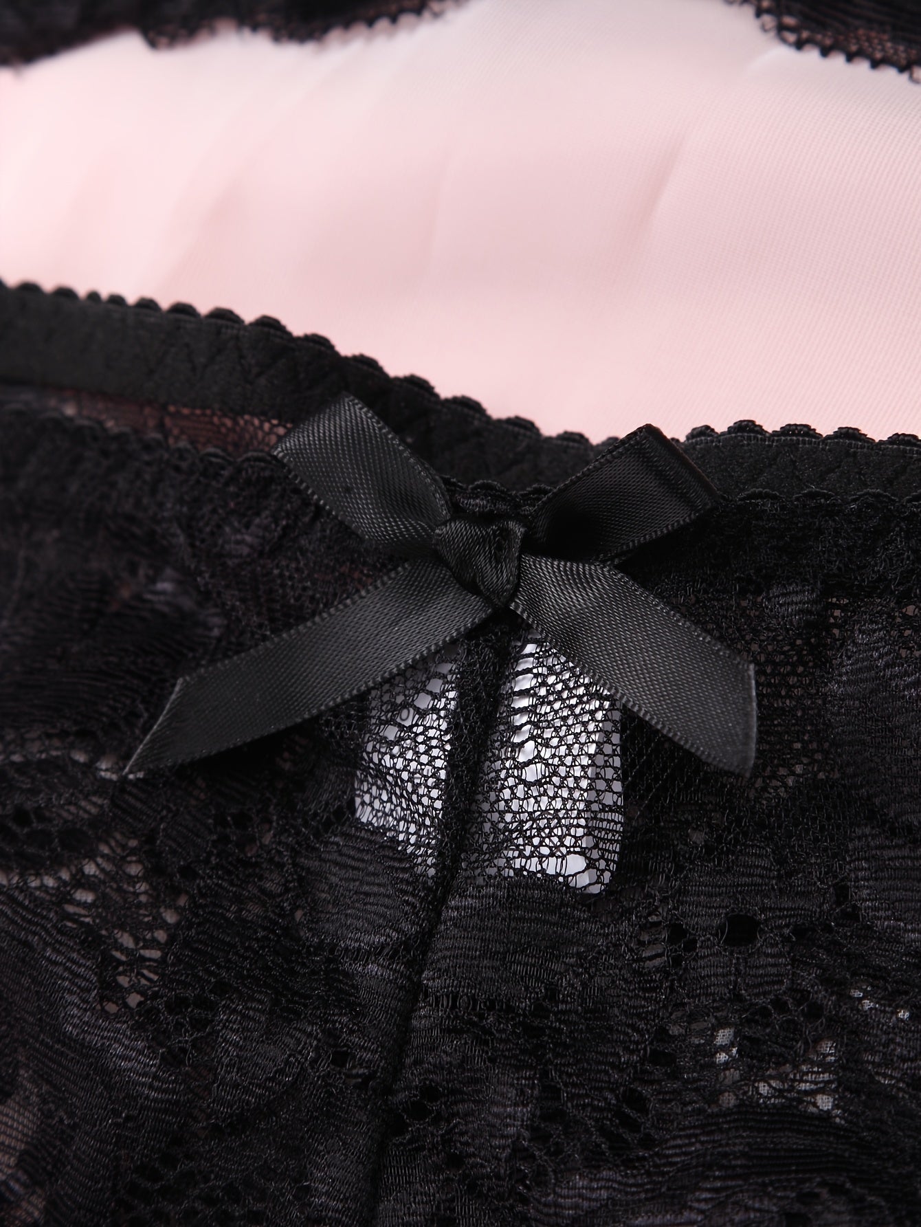 Romantic Floral Lace Lingerie Set - Seductive Open Bust Bra & Crotchless Panties - Alluring Soft Lace Detail, Perfect for Special Occasions - Womens Intimate Wear - Lena & Miles Exquisite Boutique LLC.