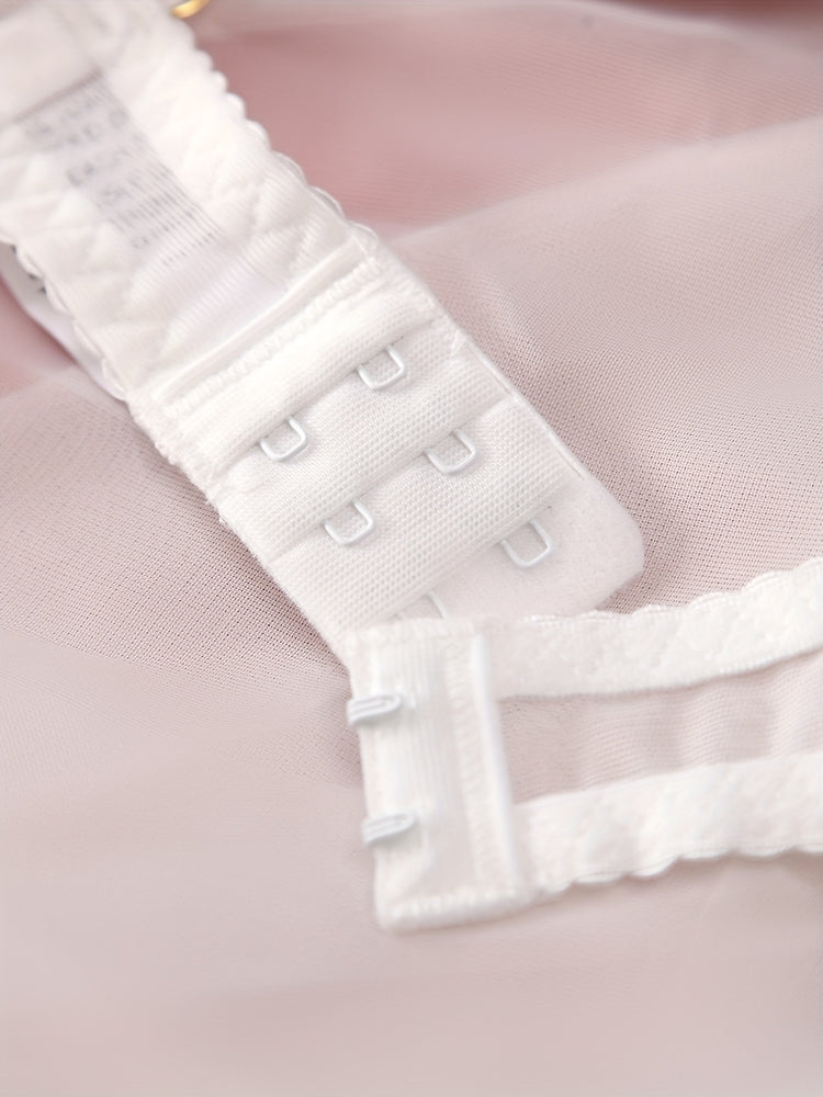 Romantic Floral Lace Lingerie Set - Seductive Open Bust Bra & Crotchless Panties - Alluring Soft Lace Detail, Perfect for Special Occasions - Womens Intimate Wear - Lena & Miles Exquisite Boutique LLC.