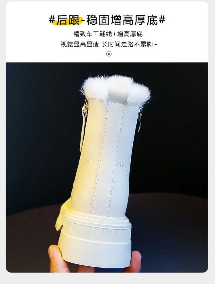 Snow Boots Plush Warm Medium Boots Women&